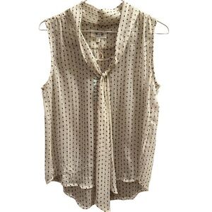 Tulip B Boutique Retro Print Tie Front Top Size Medium
